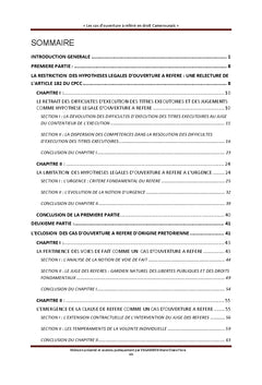 Les cas d'ouverture à référé en droit camerounais