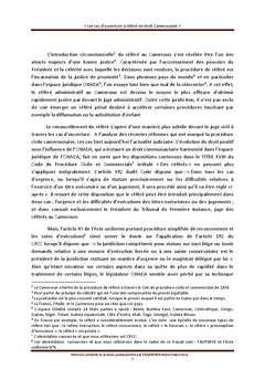 Les cas d'ouverture à référé en droit camerounais