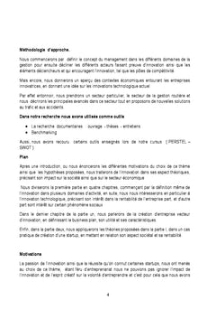 Apport de l'innovation dans la création d'entreprise