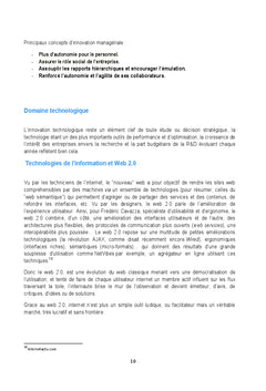 Apport de l'innovation dans la création d'entreprise