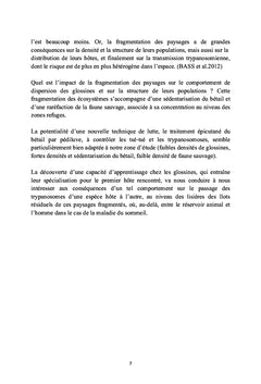 role epidemiologique et genotypage des populations de glossines