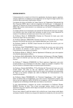 Contribution A la gestion des feux de vegetation