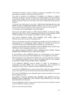 Contribution A la gestion des feux de vegetation