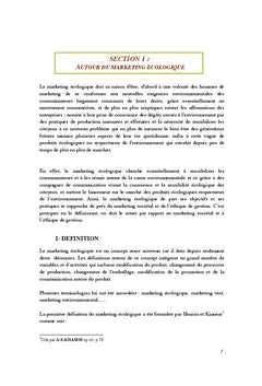 Le Marketing écologique au Maroc