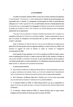 Management environnemental des PME/PMI