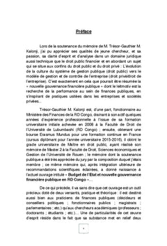 Budget de l'Etat et nouvelle gouvernance financière publique