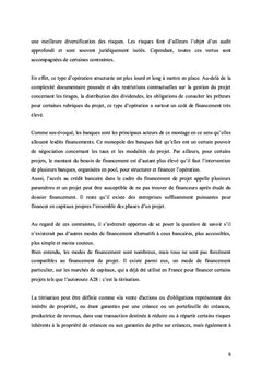 La titrisation comme mode de financement de projets:
