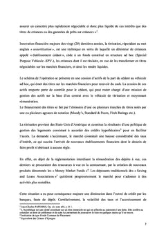 La titrisation comme mode de financement de projets: