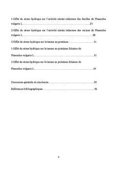 La contrainte hydrique