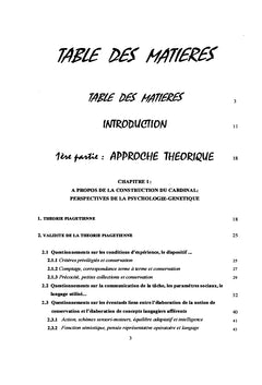 La construction sociale du nombre: Valeur d'échange et cardinale