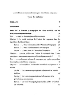 La circulation des animaux de compagnie dans l'Union Européenne