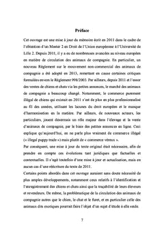 La circulation des animaux de compagnie dans l'Union Européenne