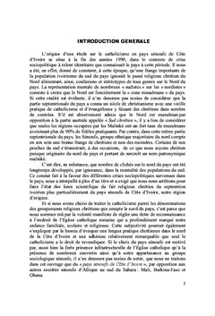 Histoire du catholicisme en pays senoufo de cote d'Ivoire 1904-1977
