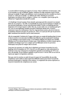 Tourisme et Handicap: Quelle dynamique de territoire?