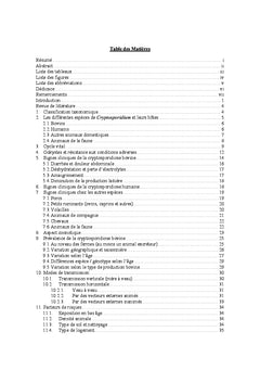 Genotype et phenotype de Cryptosporidium parvum et C. muris