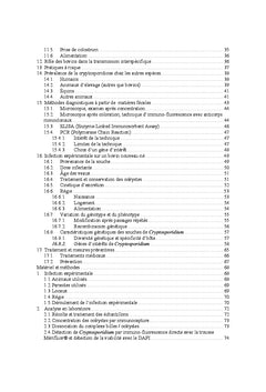 Genotype et phenotype de Cryptosporidium parvum et C. muris