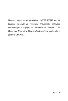 Nous ne savons pas ce qui se passe et c'est justement ce qui se passe