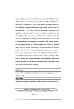 Évaluation économique: modèles de simulation à évènements discrets