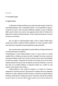 L'Hypersexualisation en Publicité