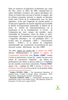 Rôle de la confiance dans l'attractivité territoriale aux IDE