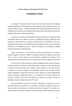 Finance islamique et développement des PME au Maroc