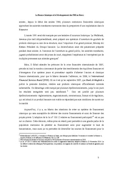 Finance islamique et développement des PME au Maroc