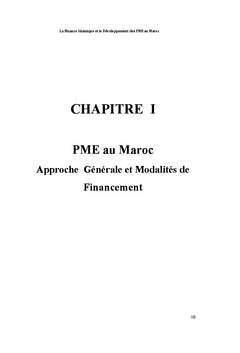 Finance islamique et développement des PME au Maroc