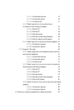Comportement electrochimique de l'aluminium pur et silice