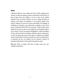 Prise en charge des cas suspects d'Ebola