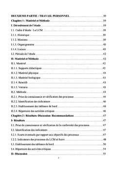 Gestion de la qualite au Laboratoire Commun de Microbiologie (Senegal)