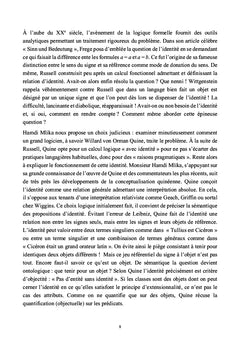 Quine et le problème de l'identité logique