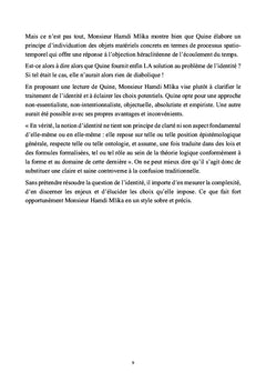 Quine et le problème de l'identité logique