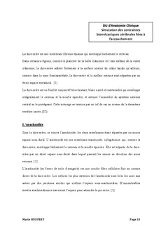 Contraintes biomécaniques cérébrales liées à l'accouchement