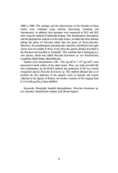 Dynamique des microalgues nuisibles dans la lagune de Bizerte
