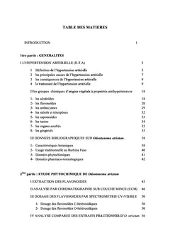 Phytochimie de Odontonema Strictum Plante à Activité Antihypertensive