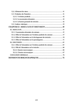 Influence du regime alimentaire sur la fonction testiculaire