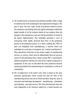 TNC's strategies and New Globalization Patterns