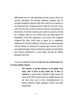 TNC's strategies and New Globalization Patterns