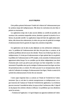 Analyse d'ordonnançabilité des application temps-réel multiprocesseur