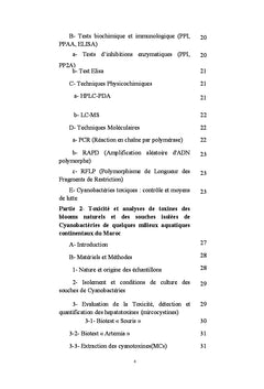 Cyanotoxines : Diversité, impacts, techniques et outils de surveillance