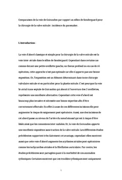 Comparaison de la voie de Guiraudon et du sillon de Sondergaard
