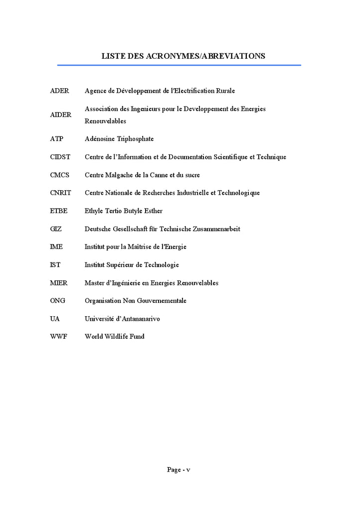 Production de bioethanol A partir de la canne A sucre