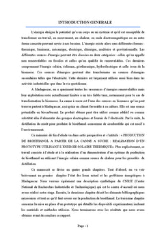 Production de bioethanol A partir de la canne A sucre