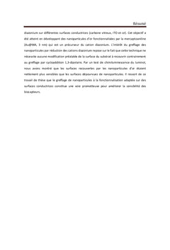 Greffage de nanoparticules d'or