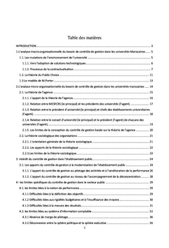 Le contrôle de gestion dans les universités marocaines