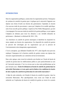 Le contrôle de gestion dans les universités marocaines