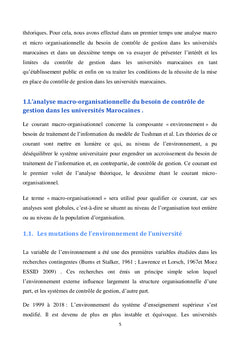 Le contrôle de gestion dans les universités marocaines