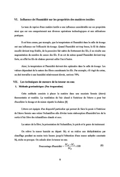 Mesure de la quantite d'eau dans une etoffe textile