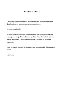 Le concept de perfectibilité et la nécessité de l'éducation