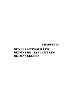 Bétons de granulats légers